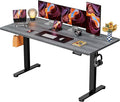 ErGear Electric 71 x 30 inch Standing Desk Workstation, Large Sit Stand up Desk, Memory Computer Home Office Desk, (Grey) Ships in One Box