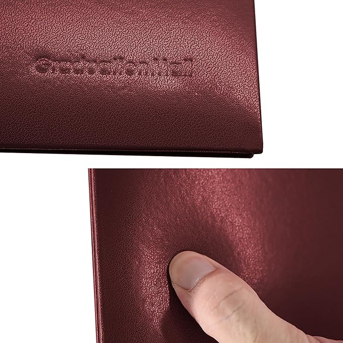 GraduationMall 8.5"x11" Smooth Padded Diploma Cover Certificate Holder Maroon,2-Packs