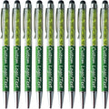 Yucold Customized Pens with Name/Logo - Touch Screen Stylus Ballpoint Pen, Perfect for Weddings, Business & Personalized Gifts (Military Green,10)