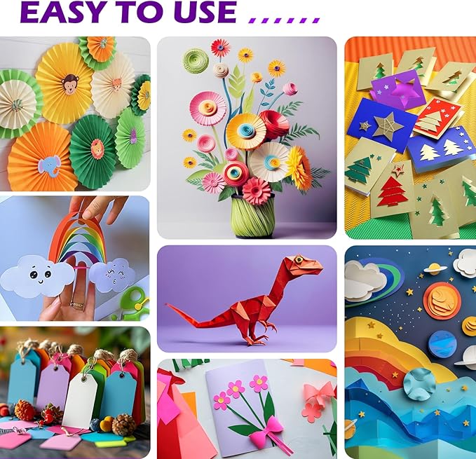 640 Sheets 8.5" X 11" Colored Cardstock, 80 Assorted Colors 180 GSM/65 LB Construction Paper Card Stock Printer Paper for Printing, Card Making, DIY Crafts, Kids School Supplies,Party Decorations