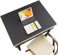 ZORESYN Leather Desk Mat 31.5 x 23.6 Inch (Black) - Extended Widen Mouse Pad, Waterproof Faux Leather Desk Pad with Non-Slip Base for Office & Home