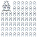 120PCS M5 Heavy Duty Wire Rope Clamps, 3/16-Inch Zinc Plated Wire Cable Clamps for Secure Connections – Boat, Tent, Clothesline, Rigging & More