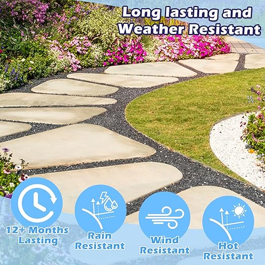 YOBTOP Rock Glue for Landscaping - 64oz Professional Strength Mulch Glue for Rocks Pea Gravel Pine Straw | Non-Toxic Fast-Drying Weather-Resistant for Patios Walkways Driveways Garden Borders
