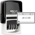 MaxMark Office Self Inking Date Stamp with Phrase Denied - Black Ink