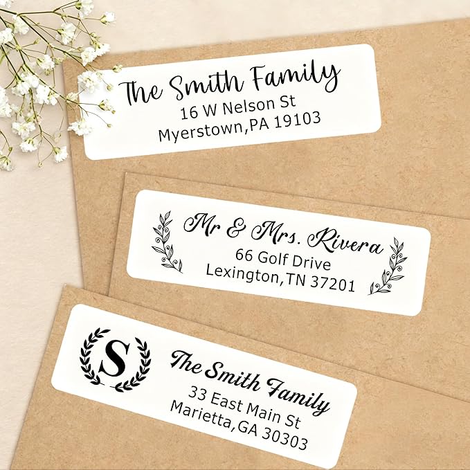 EDSG Personalized Return Address Labels, Custom Address Stickers on Sheets, Custom Address Stickers (99-990 Labels) (99)