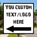 Custom Square Road Arrow Signs - 36 * 36 inches - Highly reflective, suitable for municipal roads and construction sites