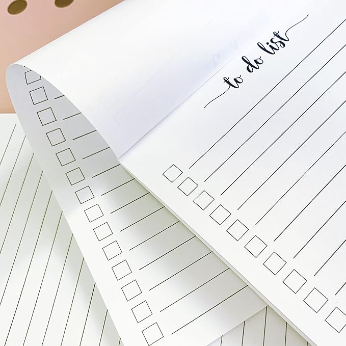 321Done To Do List Notepad - Pack of 2-50 Sheets (5.5" x 8.5") To-Do's Notepad Tear Off, Planning Memo Pad, Planner Checklist Organizing - Wide-Ruled