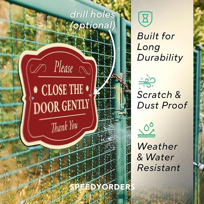 Custom Decorative Outdoor Metal Sign - Personalized Aluminum Driveway Sign, Waterproof, Made in USA - Design 3 Red Brick 36x24 In