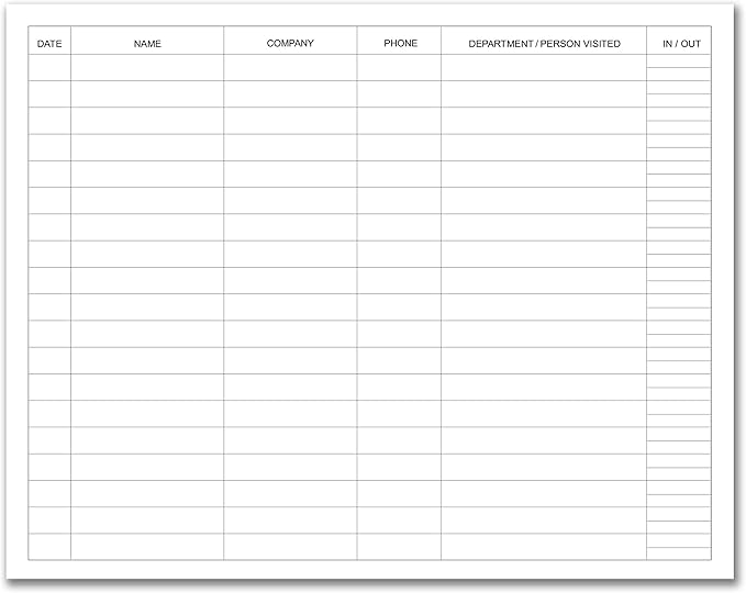 BookFactory Visitor Log Book/Visitor Register/Visitor Sign-in Book - 120 Pages, 8 7/8'' x 7'' - Green Cover, Section Sewn Hardbound (Made in USA)