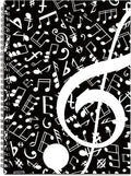 MAXCURY Blank Sheet Music Composition Manuscript Staff Paper Art Music Notebook Black 100 Pages 26x19cm