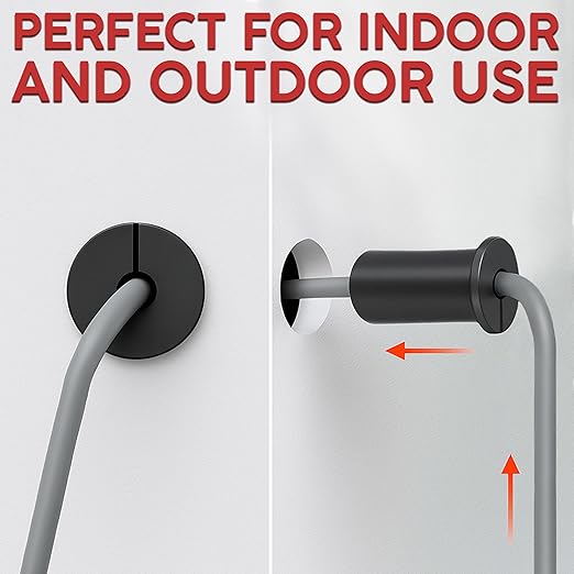 4 Pack 3/4" Silicone Cable Wall Grommet Compatible with Starlink, Waterproof Cable Pass Through, Split Wire Routing Bushing for Indoor Outdoor Use