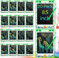 Zhehao 20 Pack LCD Writing Tablet for Kids: 8.5 Inch Colorful Drawing Doodle Boards - Reusable Erasable Doodle Board Educational Learning Toys Gifts for Toddlers Ages 3-8 Party Favors(Green,Stylish)