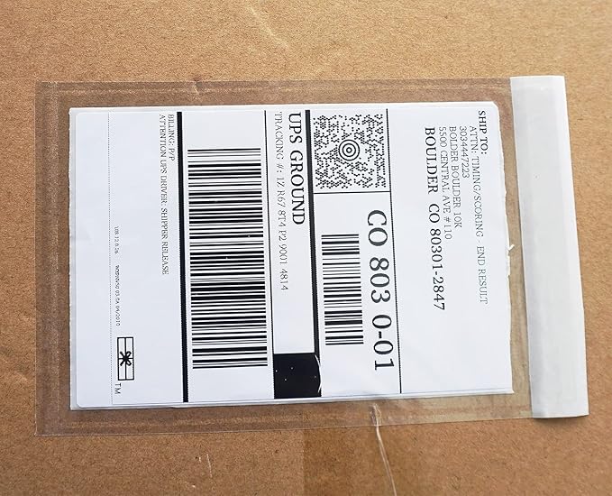 Premium 4.7''x7.5'' Packing List Envelopes, Tailored Size for 4x6'' Shipping Labels,Self Adhesive Shipping Label Pouches/Sleeves (100 pack)