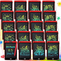 Zhehao 20 Pack LCD Writing Tablet for Kids: 8.5 Inch Colorful Drawing Doodle Boards - Reusable Erasable Doodle Board Educational Learning Toys Gifts for Toddlers Ages 3-8 Party Favors(Red,Classic)