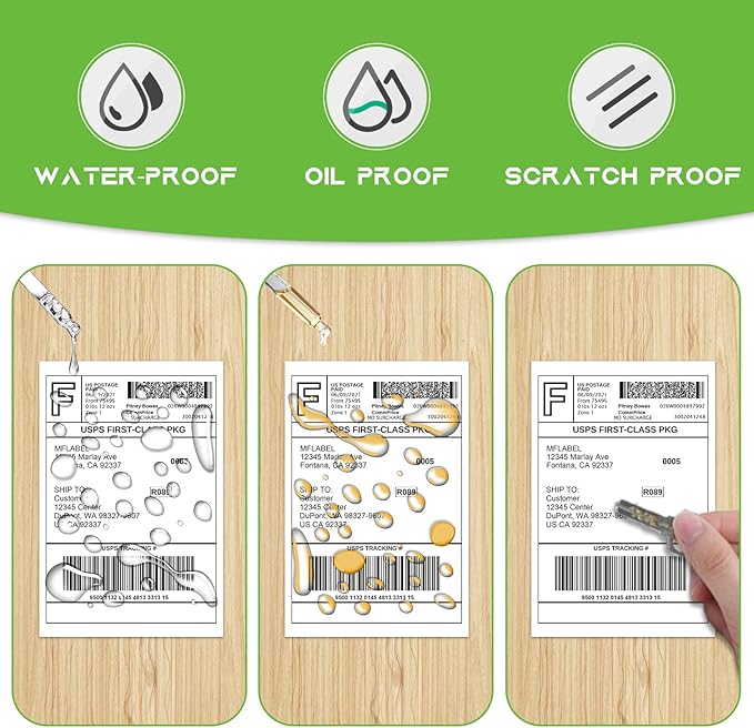 MFLABEL 4x6 Direct Thermal Shipping Labels - 40 Rolls of 450 Labels/Roll, Compatible with Zebra 2844/ZP450/ZP500/ZP505, USPS/FedEx/UPS/Amazon Shipping, Smudge-Resistant & Permanent Adhesive