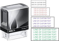 5 Lines Customized Stamp - 20 Font Options - Name Stamp - Return Address Stamp - Wood Handle or Self-Inking (Medium)