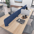 Escape 12" Freestanding Desk Divider | Eco-Friendly Acoustic Privacy Screen | Noise Reducing Desk Partition | 23" Wide | Red
