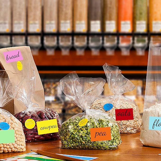 2×3 Inch Removable Thermal Labels,Self-Adhesive Square Direct Thermal Labels,300 Sheets-Brown