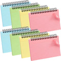 Koogel 400PCS Colored Index Cards, 4x6 Ruled Index Cards with Rings for Back to School, Heavy Notecard Study Flashcard with Waterproof Cover for Studying To Do List School College Supplies, 4 Colors
