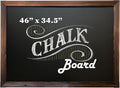 Loddie Doddie Magnetic Chalkboard - 46" x 34.5", Rustic Wood Frame - Easy-Erase Surface & Magnet Display - Easy Hanging & Magnetic Boards for Walls - Meal Planning Chalk Calendar