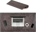 Node Leather - Genuine Leather Desk Mat - Executive Real Leather Desk Pad - Large (18 3/4" X 35 3/4") | Non-Slip Desk Blotter