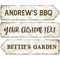 Rustic Custom Sign, Personalized Metal Signs, Gift for Him Men Dad, Man Cave, Indoor and Outdoor Use, 6x24 Inches, ACM, Fade Resistant, Made in The USA