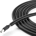 YCLYC Split Wire Loom 1/4 Inch, 13FT Wire Protector Tubing for Cords, Black Flexible Wire Conduit Cover, Cord Protectors from Pets No Chew Electric Wire Cover