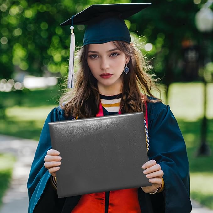 Diploma Cover 8.5” x11” Diploma Holder of Graduation Leatherette Padded Certificate（Tent Style)),20-Pack