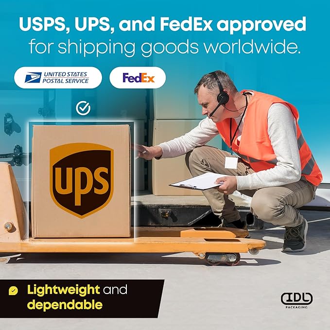 Long Shipping & Moving Boxes 28x12x12 inches (10-Pack) - Extra Strength 200 lb vs Regular - Corrugated Boxes for Packaging Moving Stuff - Packing Box - Packing Box for Shipping by IDL Packaging