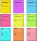 Eaasty 9 Pieces While You were Out Pads 4 x 5 Inches Assorted Colors Sticky Notes Adhesive Message Pads Urgent Notes for Work Call, Office Supplies, 40 Sheets/Pad (Fluorescent Colors)