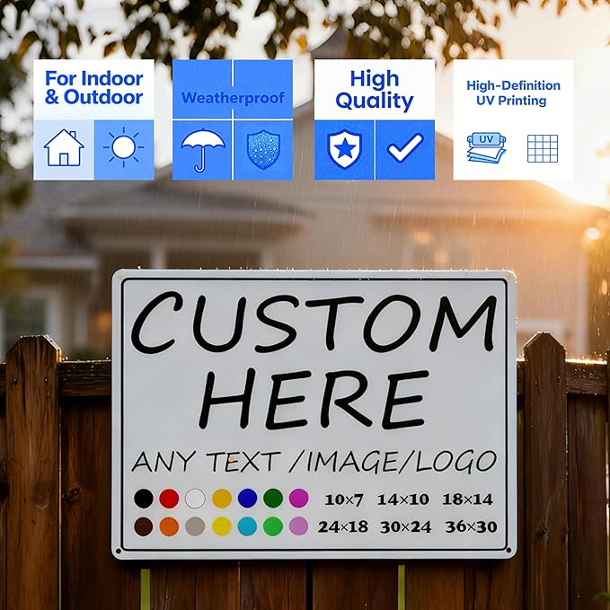 Custom business signs-36×30inches-Large size,Optional reflective,Strong and durable,for Wall decoration, Advertising, House rental