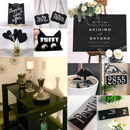 2 Pieces Black Acrylic Sheet, 18 x 24 Inch 1/8 Inch Thick, Black Cast Plexiglass Sheets for DIY Display, Handcraft, Home Decor, Painting, Display Stand, Photo Frame, Easy to Cut