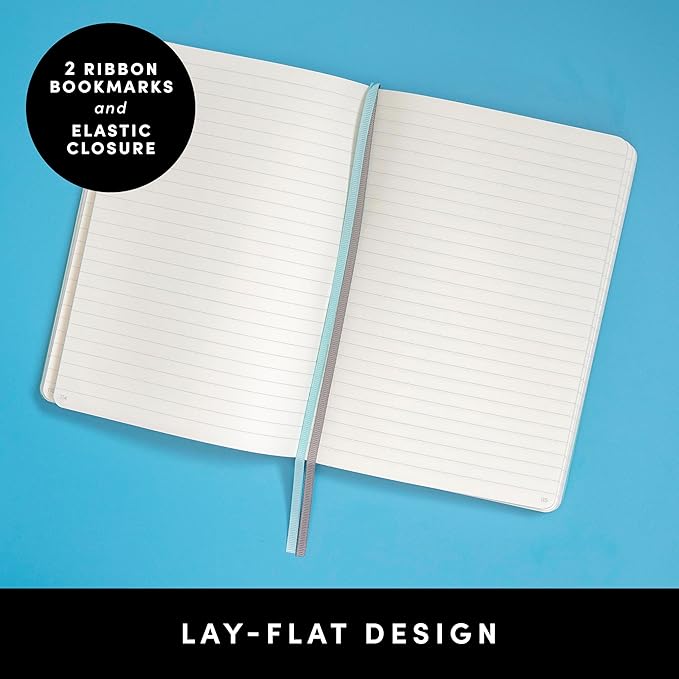 PAPERAGE Lined Journal Notebook, (Raspberry), 252 Pages, Medium 5.6 in x 8 in - 100 GSM Thick Paper – Hardcover Journaling Notebook for Work, School & Note Taking