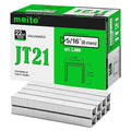 meite JT21 Staples, 5/16 Inch Galvanized Fine Wire Staples for Staple Gun - 5,000 Counts, 7/16" Crown JT21 Staple Refill, Ideal for Upholstery, Crafts, Furniture