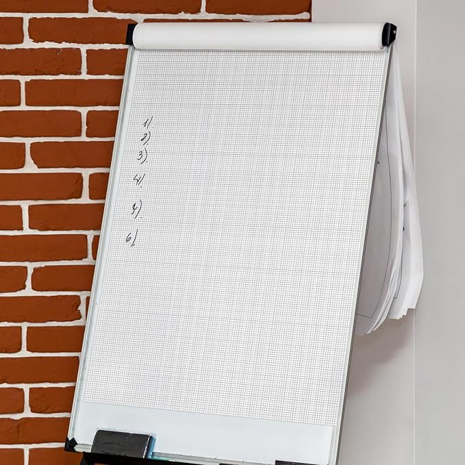 Fuyoooo 25 Sheet Graph Paper Pad 24" x 36" Large Graph 1" and 1/5" Ruled Grid Paper for Engineer Architect Designer Mathematician Draftsmen Sketch House Commercial Building Drafting (Bright White)