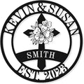 Personalized Cross Family Name Sign, Personalized Wedding Gifts,Wall Cross Decoration, Christian Metal Wall Art, Custom Christians Cross Wall Sign, Custom Christian Metal Signs