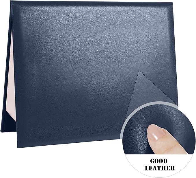 Diploma Cover 8.5” x11” Diploma Holder of Graduation Leatherette Padded Certificate（Tent Style