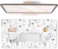 QIYI Large Mouse Pad for Desk, Floral Desk Mat for Desktop, Women Girls Office Décor Desk Accessories, PU Leather Waterproof Gaming Mousepad, Watercolor Flowers Desk Pad Computer Mat, 31.5" x 15.7"
