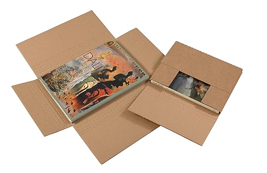Tape Logic TLM17112BFK Easy-Fold Mailers, 17.25" x 11 1/4" x 2", Kraft (Pack of 50)