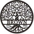 Personalized Tree of Life Metal Wall Sign, Custom Tree of Life Wall Art, Personalized Anniversary Wedding Gifts, Custom Metal Name Sign, Personalized Metal Name Sign Personalized Mothers Day Gift