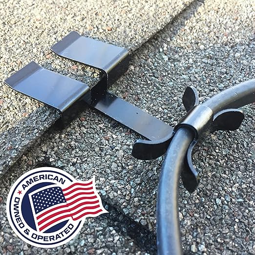 Grip Clip Roof Clips, Safe for Heat Tape, Electric Cable & Roof Heat Cable Installation, Prevents Roof Damage, Easy Nail-Free Outdoor Cable Clips, Your Ultimate Cable Clip (.325-25 Pack)
