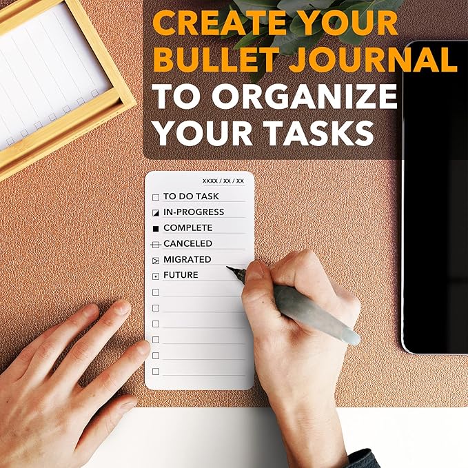 SpaceAid PlannerNeat To Do List Planner, Daily ToDo Checklist Notepad Organizer Productivity System Planners Notebook for Office Work Supplies (50 Cards, White)
