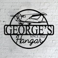 Personalized Metal Airplane Wall Art, Airplane Name Sign, Customized Pilot Name Sign, Airplane Hangar Sign Decor, Aviation Home Office Decor, Large Outdoor Decor, Pilot Gifts, Aircraft Lovers Gift