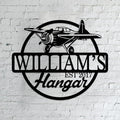 Personalized Metal Airplane Wall Art, Airplane Name Sign, Customized Pilot Name Sign, Airplane Hangar Sign Decor, Aviation Home Office Decor, Large Outdoor Decor, Pilot Gifts, Aircraft Lovers Gift
