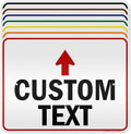 Custom Arrow Directional Sign, 18x24 Inches, 3M EGP Reflective, Rust Free .080 Aluminum, Fade Resistant, Made in USA by My Sign Center