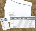 Custom Gift Certificates Cards with Envelopes 100 set - Metal Plate Image- Gift Coupons,Vouchers for Small Business