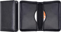 Wisdompro Business Card Holder, 2-Sided PU Leather Folio Name Card Holder Wallet Case with Magnetic Shut for Men and Women, Ultra Slim and Thin