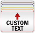 Custom Arrow Directional Sign, 12x18 Inches, 3M EGP Reflective, Rust Free .063 Aluminum, Fade Resistant, Made in USA by My Sign Center