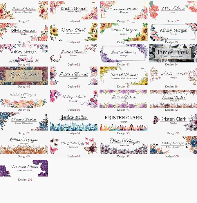 Custom Acrylic Name Plate Personalize Desk Plaque for Office Hospital Teacher Decoration Display