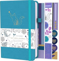 VIVID SCRIBBLES Dotted Journal – 160gsm Bleed Proof Thick White Paper – 200 Numbered Dot Grid Pages – 5.8 x 8.3 inch Dotted Notebook